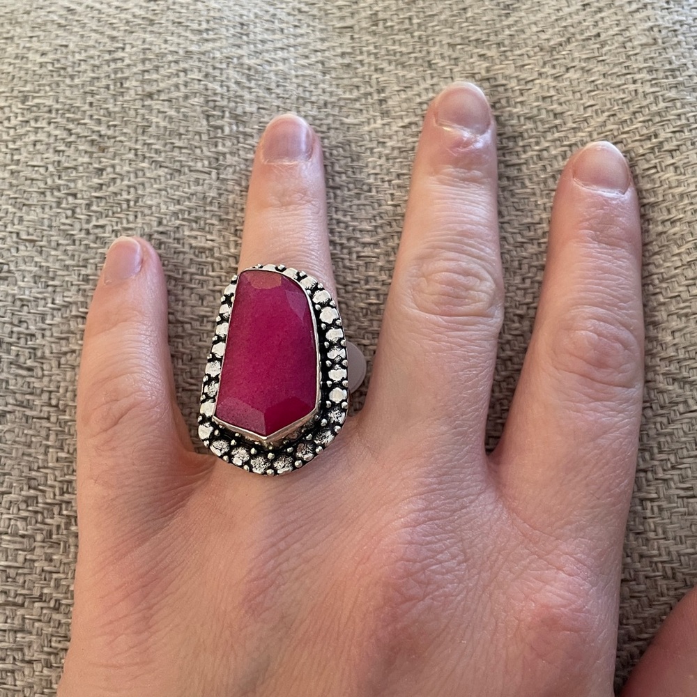 Sterling Silver Ruby Ring - image 8